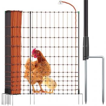 FarmNET+ Hühnernetz 112cm mit 20 Pfählen