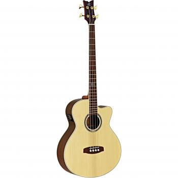 Ortega Guitars D558-4 Deep 5 Acoustic Electric Bass Guitar, Natural