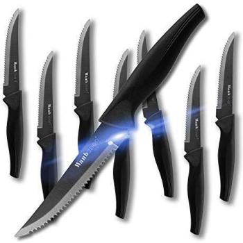 GrillPro 8‑Piece Stainless Steel Steak Knives – Corrosion‑Resistant, Easy Clean