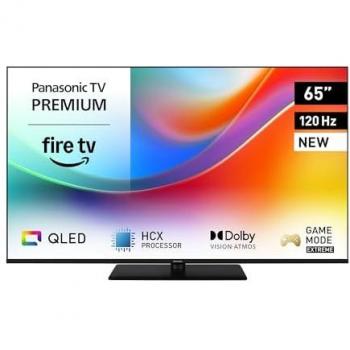 65 Panasonic QLED 4K HDR Smart TV, Fire TV, Dolby Audio – Model 65W85BEY