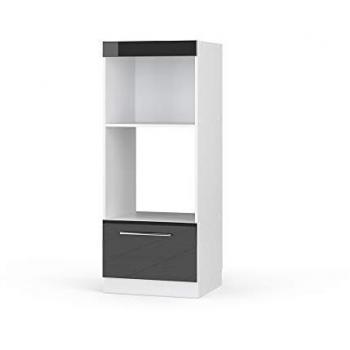 Fame-Line Mikrowellenumbauschrank, 60 cm, Anthrazit, Vicco