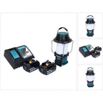 Makita DMR 055 RF Akku Radio mit Ladegerät und 2 Akkus
