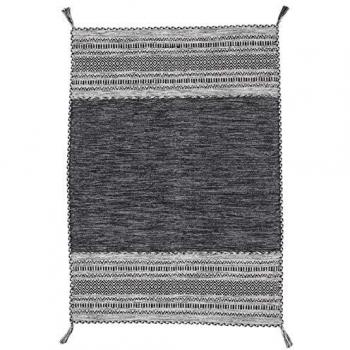 Carpetfine Teppich »Kelim Azizi«, rechteckig, 5 mm Höhe, Baumwolle, Wendeteppich mit Fransen, Wohnzimmer