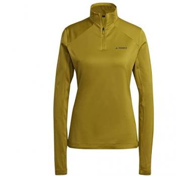 ADIDAS Damen Sweatshirt 1/2 Fleece Braun