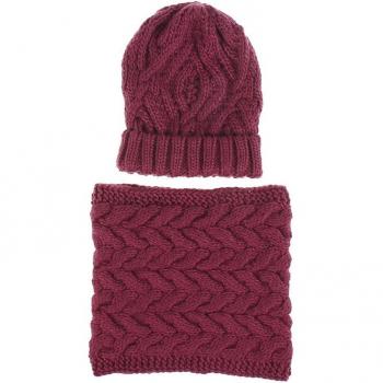 Ladies' Winter Scarf and Beanie Set
