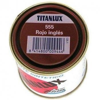 Esmalte Sintetico Titanlux, Color Rojo Inglés, Código 555, 125ml