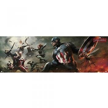 Póster de puerta Marvel Capitán América Civil War 158x53cm