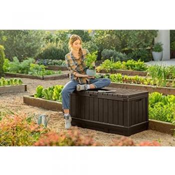 Scatola Archiviazione Kentwood di Keter in Polipropilene, Misure 128 x 59 x 53.6 cm, Colore Marrone