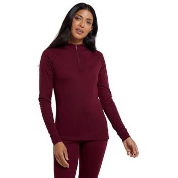 Talus Damen Reißverschluss-Langarmshirt – Rosa