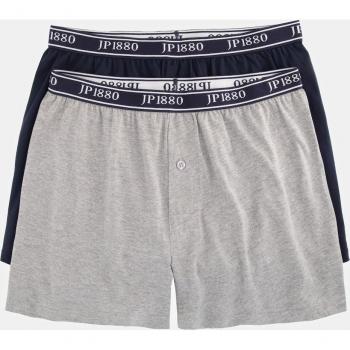 Boxer uomo grigio in jersey, confezione doppia, taglia 12, JP1880