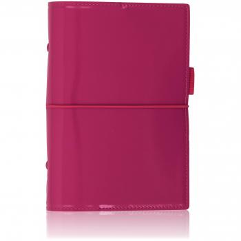 Filofax Personal Domino Patent hot pink organiser