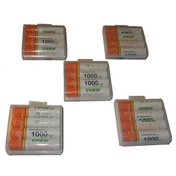 Vhbw 20x AAA Micro Rechargeable Battery (1000mAh, 1.2V) for Philips Landline Phones