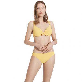 Braga bikini liso amarillo de Ysabel Mora
