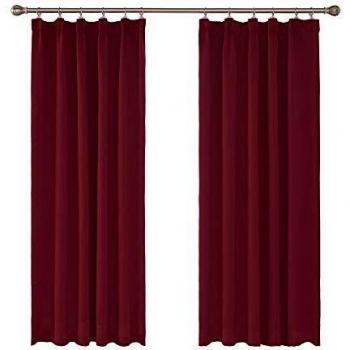 Umi Super Soft Heat‑Blocker Curtain – 46x72, Red