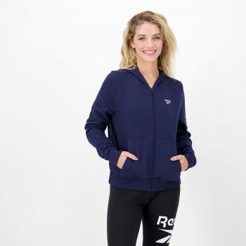 Reebok Felpa Small Logo Blu Navy per Donna XL