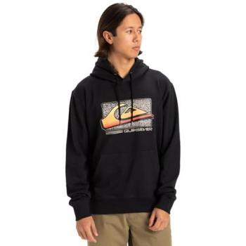 Men's Quiksilver Fade‑Color Hoodie – Black, Medium