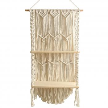 Soporte de Macramé para Plantas Colgantes y Decoración Bohemia