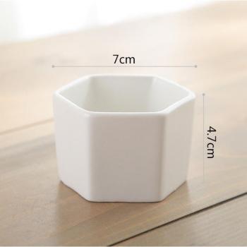 Minimalist White Ceramic Flower Pot