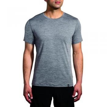 Brooks Ultra‑Lite Charcoal Sprint Shirt – L