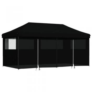 Tienda de eventos Pop-Up con 4 paredes laterales negras