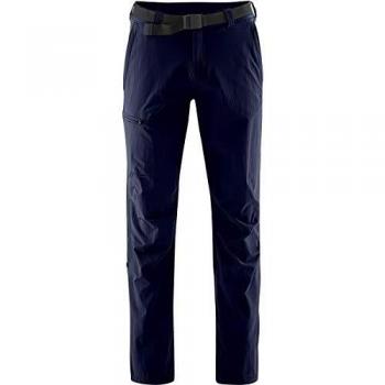 MAIER SPORTS Nil Funktionshose Gr. 33, Kurzgrößen, dunkelblau, Herren, atmungsaktive Wanderhose mit Roll up Funktion