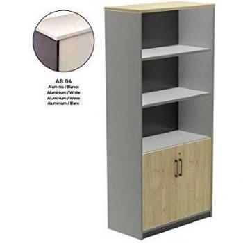 Cômodo Roca Store 195×90×45 – Armário com Três Estantes e Duas Portas Inferiores