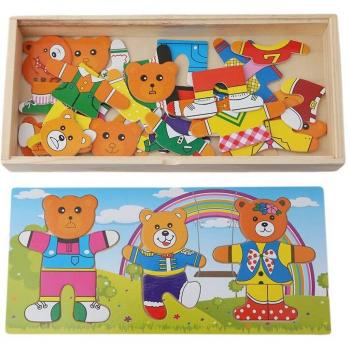 Puzzle éducatif en bois pour enfants