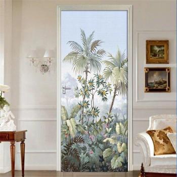 3D PVC Tropical Leaves Wall Sticker