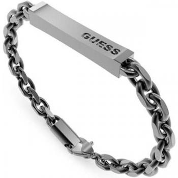 Pulsera unisex Guess X plate de acero negro JUXB03000JWGMS