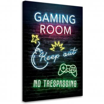 Vibrant Gaming Room Canvas Print 40x60