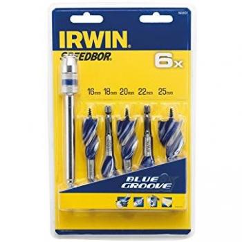 Set di punte da trapano per legno Blu Groove 6x, 5 unità – Irwin