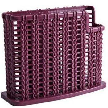 Chopstick Storage Box with Rattan Style Draining Rack