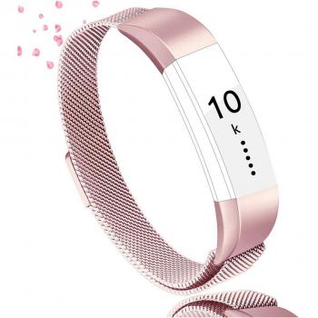 Fitness Wristband Accessory Strap in Rose Pink for Fitbit Alta
