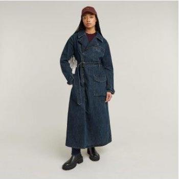 Giacca G-Star Long Biker Worn In Indigo 2XL