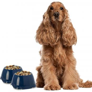 Tazones Dual 0,6 L para Cachorros Spaniel – Azul Profundo