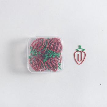 Kawaii Pink Strawberry Clips