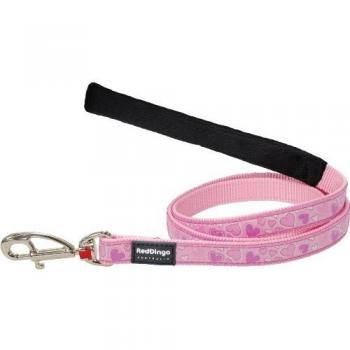 Red Dingo Pink Love Lead – 20 mm x 120 cm