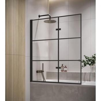 Copertura vasca Berkan 100x140 cm in nero, spessore 5 mm rivestito