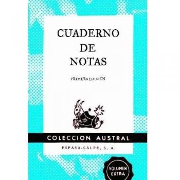 Cuaderno de notas azul 9x14cm
