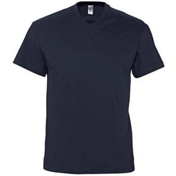 MEN'S NAVY V-NECK SHORT SLEEVE TEE SOL’S 11150 XXL