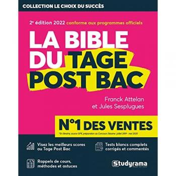 La bible du tage post bac: Edition 2022