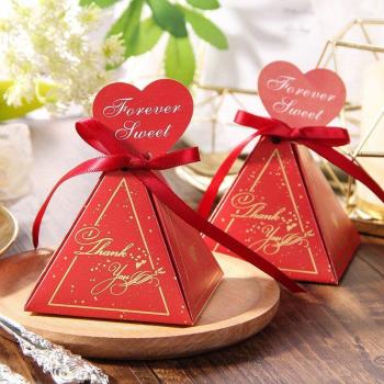 Bronzed Favor Box for Baby Shower 7.5x7.5x7.5cm