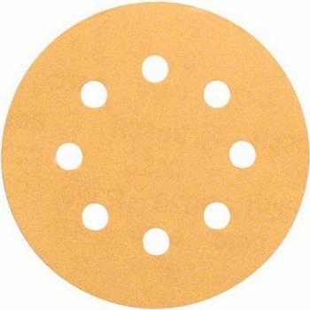 Schleifblatt C470 für Exzenterschleifer, 115 mm, 40, 8 Löcher, Klett, 5er-Pack