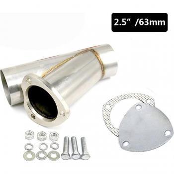 Tuyau d'échappement 2.5/63mm en acier inoxydable