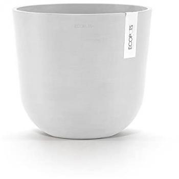 Contenitore Rotondo Oslo 25 In Bianco Puro – 25 cm di diametro, 21,8 cm di altezza – 7,7 l Ecopots