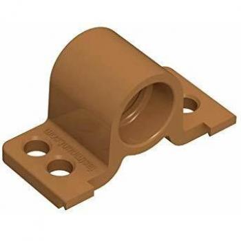 FastMount Clip Femelle à Visser 90° PC-RF1 – Couleur Marron – Plastique, Hauteur 19 mm