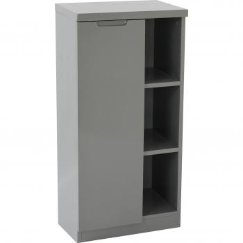 Grey Sleek Storage Console Cabinet