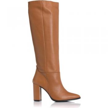Popa Botas con Tacón Sabela Marrón