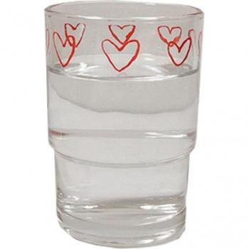 Taza de yogurt con decoración de amor