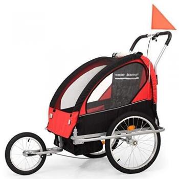 VidaXL 2-in-1 Kids Bike Trailer and Stroller